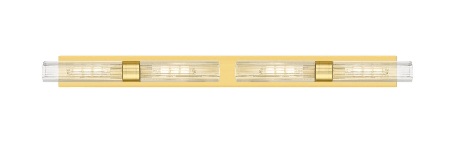 Innovations 617L-4W-SG-G617-11SCL Four Light Bath Vanity, Satin Gold