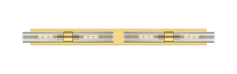 Innovations 617L-4W-SG-G617-11SM Four Light Bath Vanity, Satin Gold