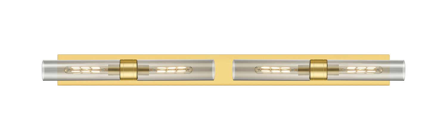 Innovations 617L-4W-SG-G617-11SM Four Light Bath Vanity, Satin Gold