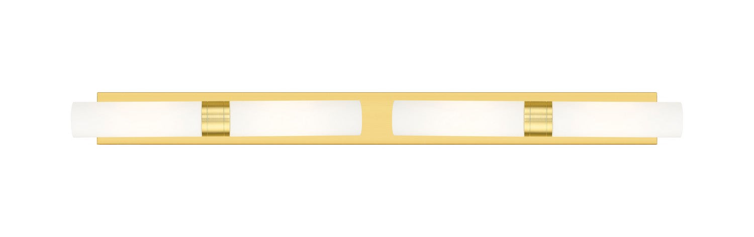 Innovations 617L-4W-SG-G617-11WH Four Light Bath Vanity, Satin Gold