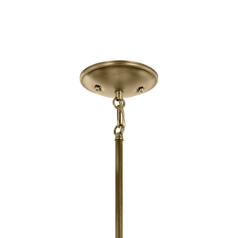 Kichler 43672NBRCLR Nine Light Chandelier, Natural Brass