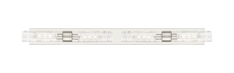Innovations 617L-4W-SN-G617-11DE Four Light Bath Vanity, Satin Nickel