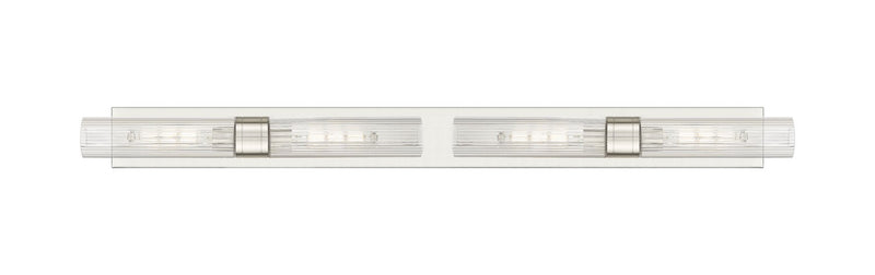 Innovations 617L-4W-SN-G617-11SCL Four Light Bath Vanity, Satin Nickel