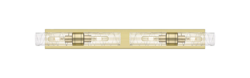 Innovations 617S-4W-AB-G617-8DE Four Light Bath Vanity, Antique Brass
