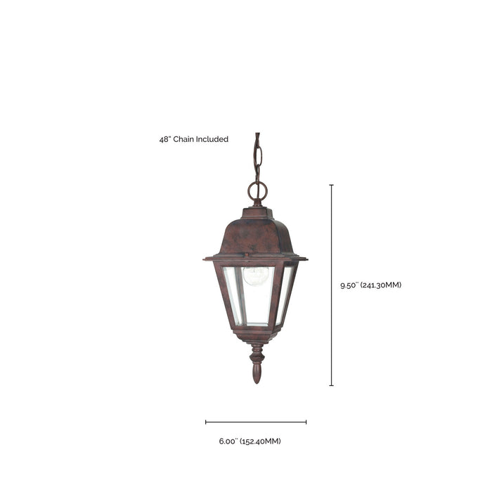 Nuvo Lighting 60-488 One Light Hanging Lantern, Old Bronze