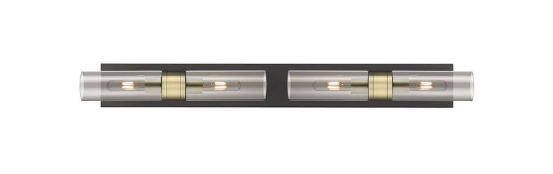 Innovations 617S-4W-BAB-G617-8SM Four Light Bath Vanity, Black Antique Brass