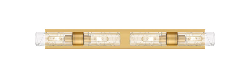 Innovations 617S-4W-BB-G617-8DE Four Light Bath Vanity, Brushed Brass