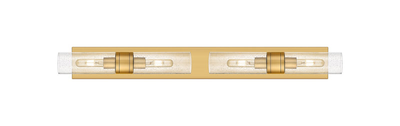 Innovations 617S-4W-BB-G617-8SDY Four Light Bath Vanity, Brushed Brass