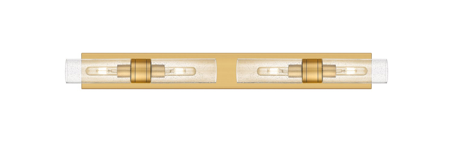 Innovations 617S-4W-BB-G617-8SDY Four Light Bath Vanity, Brushed Brass