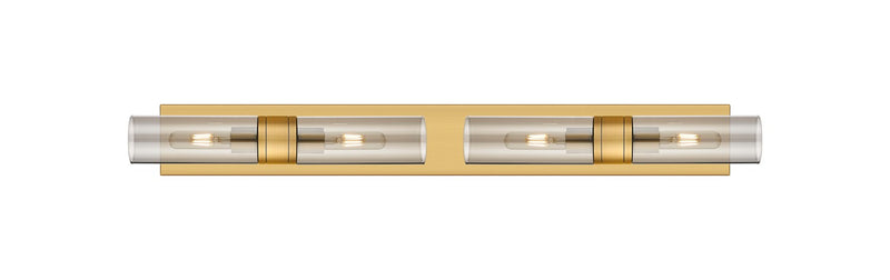Innovations 617S-4W-BB-G617-8SM Four Light Bath Vanity, Brushed Brass
