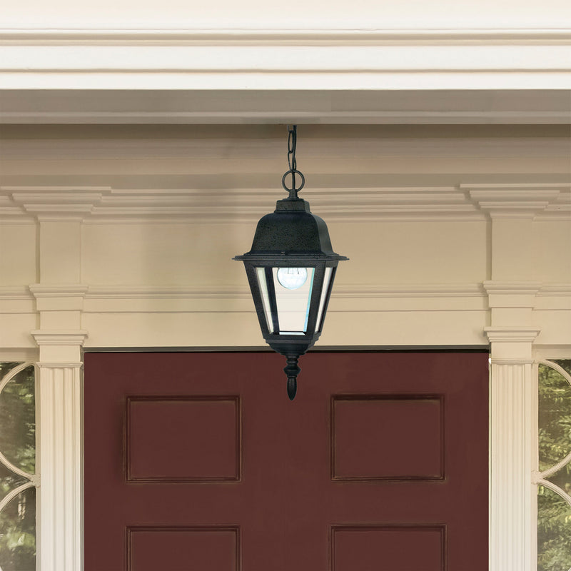 Nuvo Lighting 60-489 One Light Hanging Lantern, Textured Black
