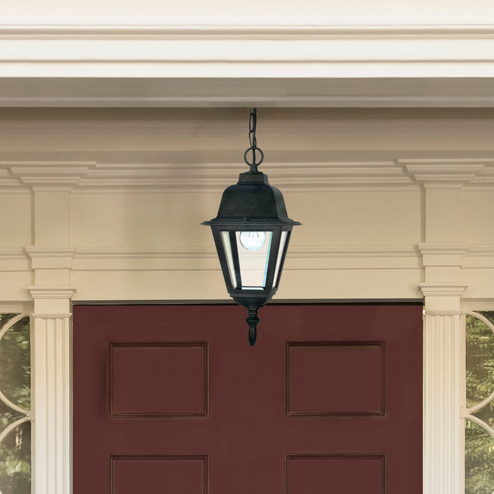 Nuvo Lighting 60-489 One Light Hanging Lantern, Textured Black