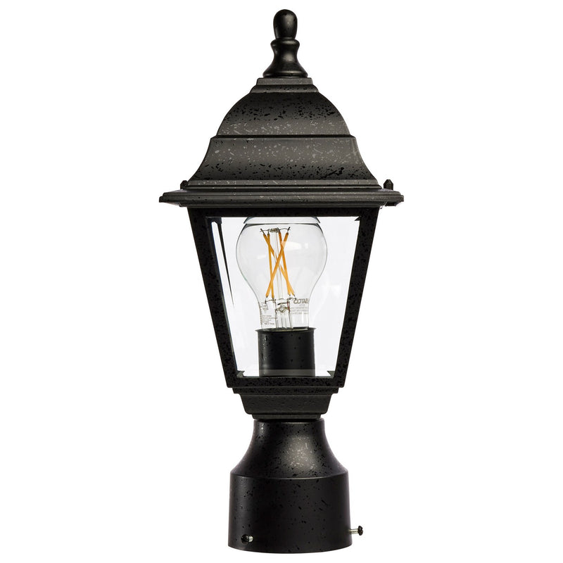 Nuvo Lighting 60-548 One Light Post Lantern, Textured Black
