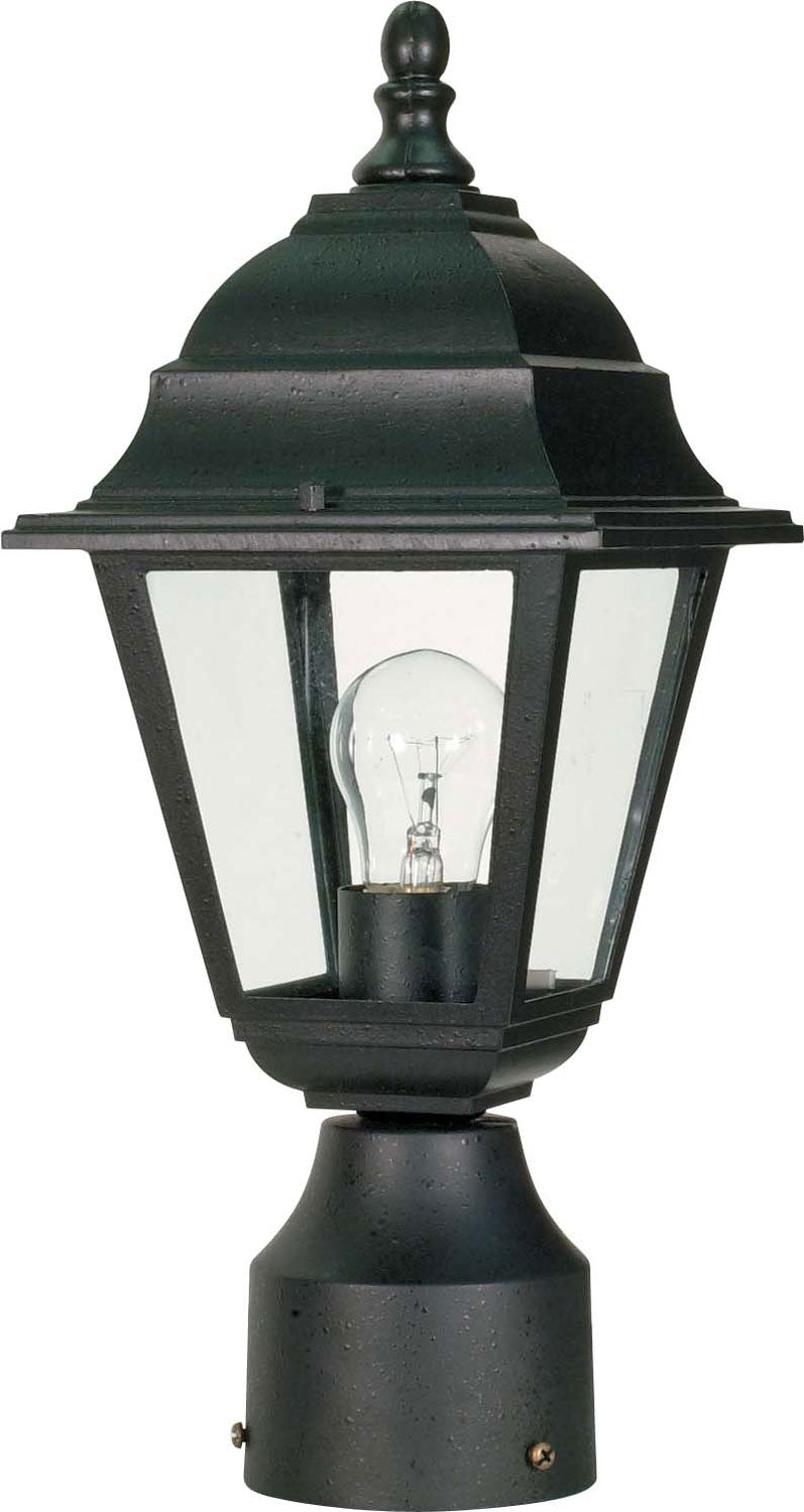 Nuvo Lighting 60-548 One Light Post Lantern, Textured Black