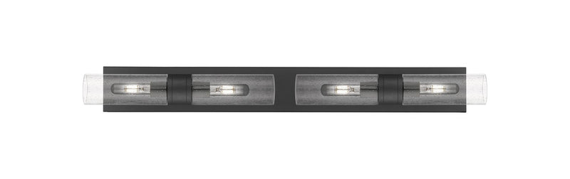 Innovations 617S-4W-BK-G617-8SDY Four Light Bath Vanity, Matte Black