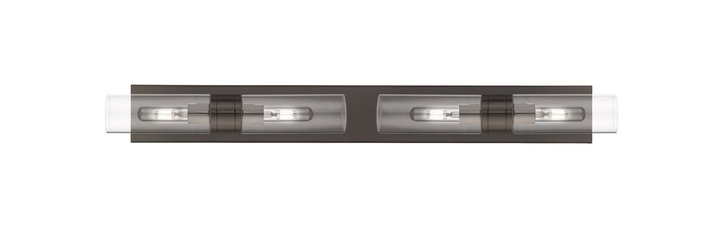 Innovations 617S-4W-OB-G617-8CL Four Light Bath Vanity, Oil Rubbed Bronze