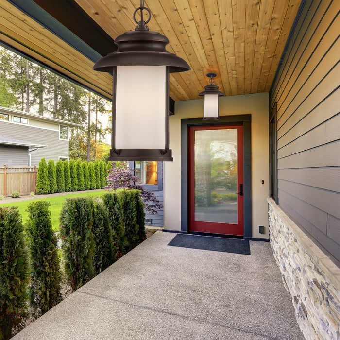 Nuvo Lighting 60-635 One Light Wall Lantern, Textured Black