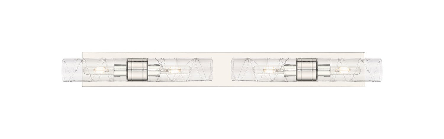 Innovations 617S-4W-PN-G617-8DE Four Light Bath Vanity, Polished Nickel