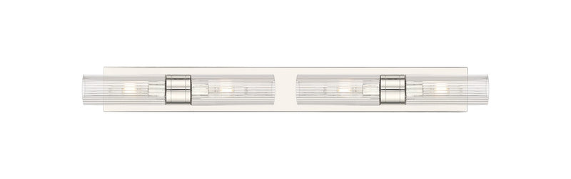 Innovations 617S-4W-PN-G617-8SCL Four Light Bath Vanity, Polished Nickel