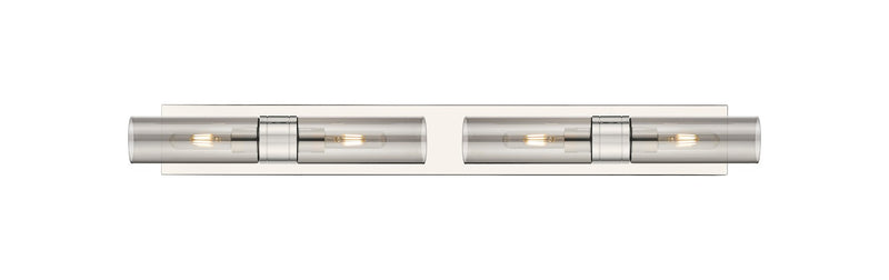 Innovations 617S-4W-PN-G617-8SM Four Light Bath Vanity, Polished Nickel