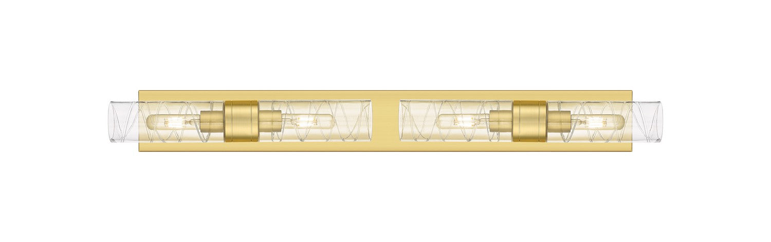Innovations 617S-4W-SG-G617-8DE Four Light Bath Vanity, Satin Gold