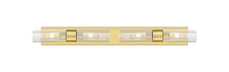 Innovations 617S-4W-SG-G617-8SCL Four Light Bath Vanity, Satin Gold