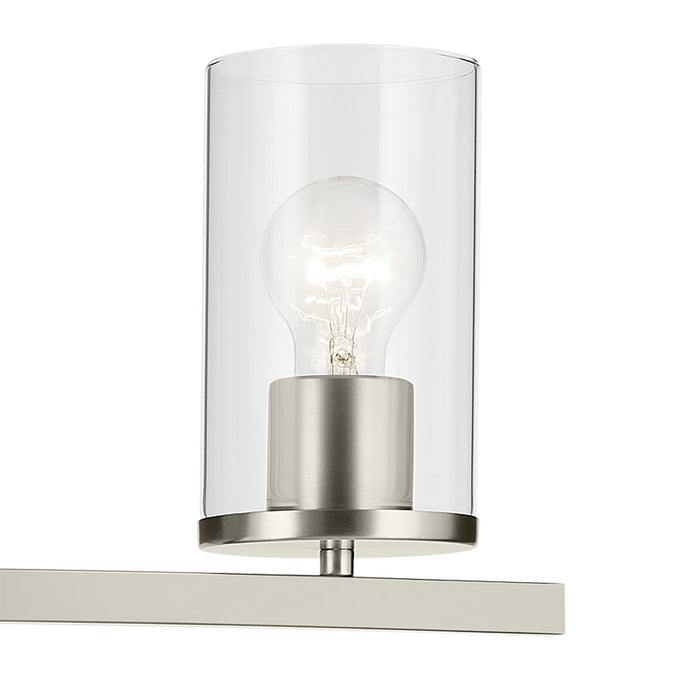 Kichler 45497NICLR Three Light Bath, Brushed Nickel