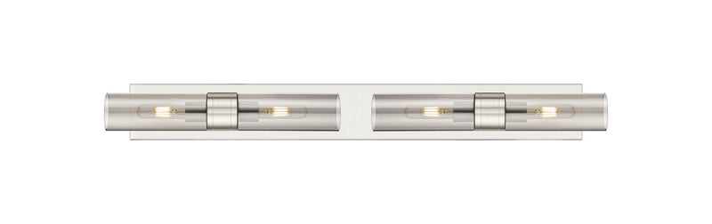 Innovations 617S-4W-SN-G617-8SM Four Light Bath Vanity, Satin Nickel