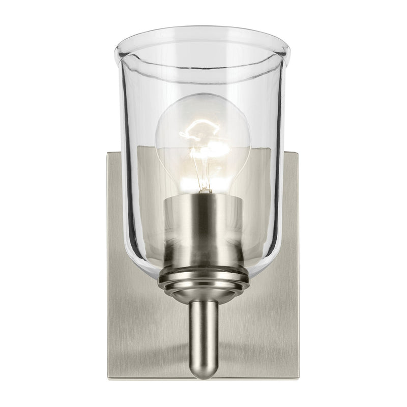 Kichler 45572NICLR One Light Wall Sconce, Brushed Nickel