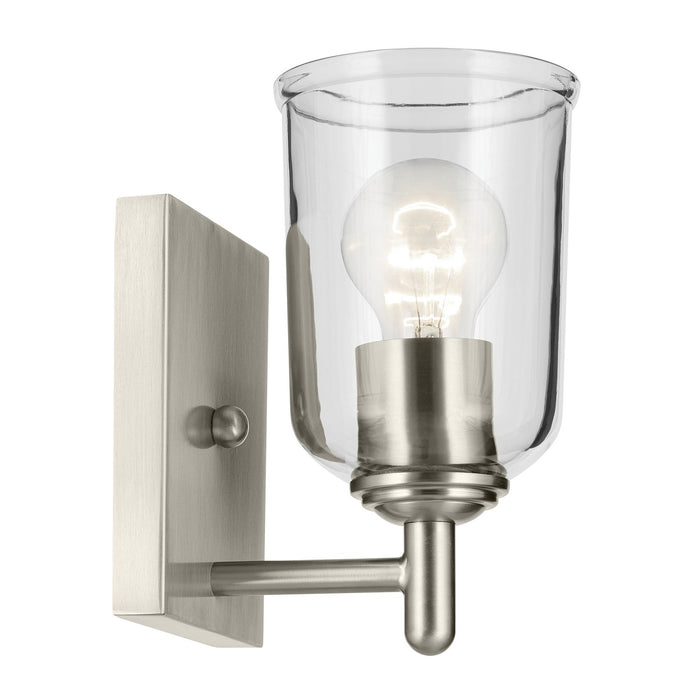 Kichler 45572NICLR One Light Wall Sconce, Brushed Nickel