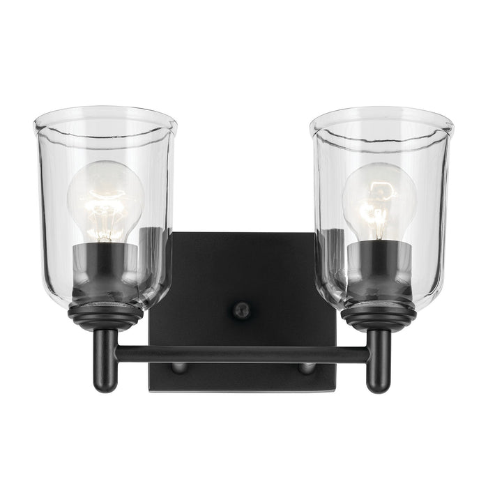 Kichler 45573BKCLR Two Light Bath, Black