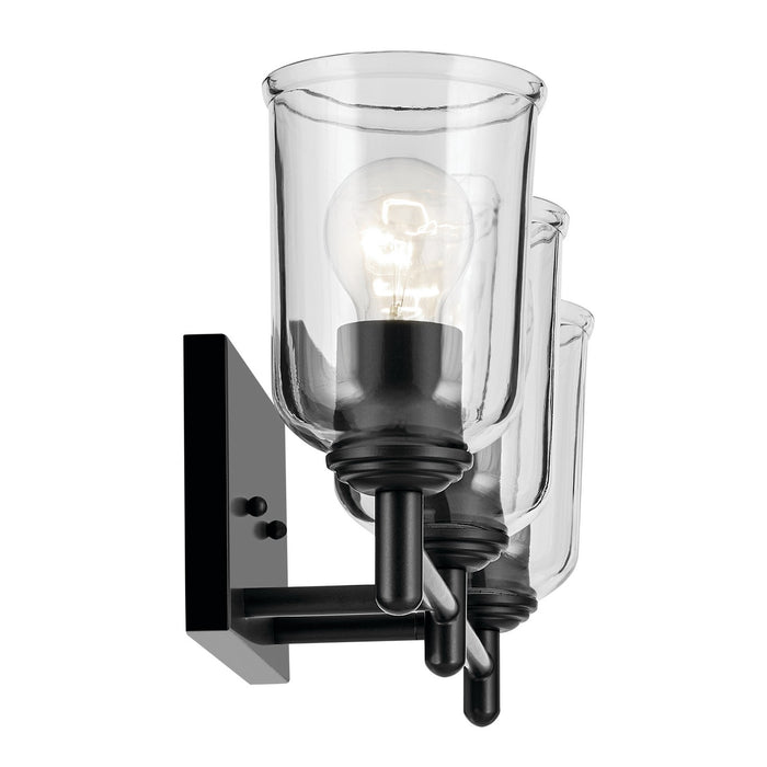 Kichler 45574BKCLR Three Light Bath, Black