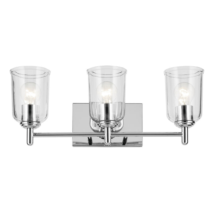 Kichler 45574CHCLR Three Light Bath, Chrome