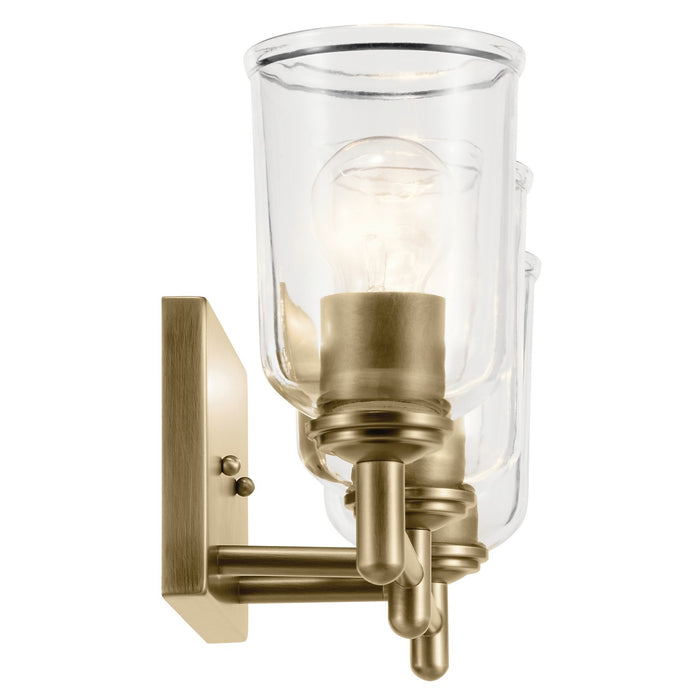 Kichler 45574NBRCLR Three Light Bath, Natural Brass