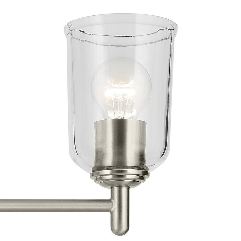 Kichler 45574NICLR Three Light Bath, Brushed Nickel