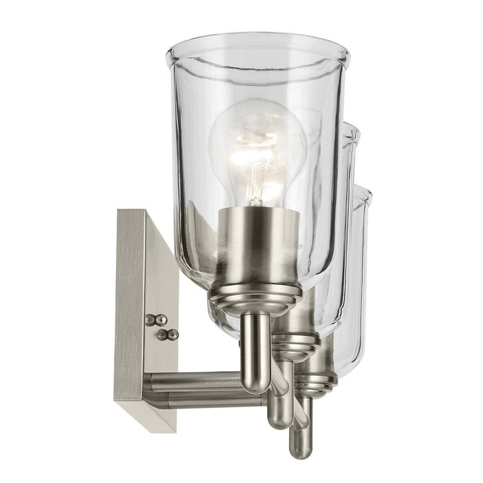 Kichler 45574NICLR Three Light Bath, Brushed Nickel
