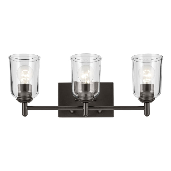 Kichler 45574OZCLR Three Light Bath, Olde Bronze