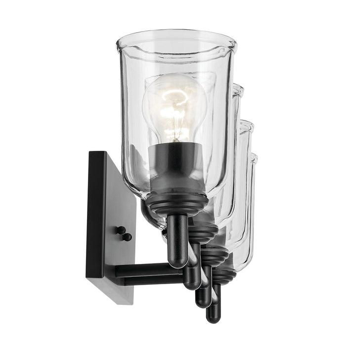 Kichler 45575BKCLR Four Light Bath, Black
