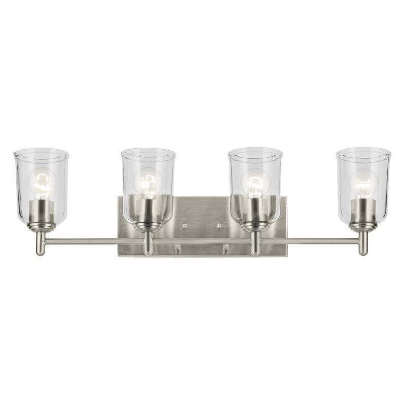 Kichler 45575NICLR Four Light Bath, Brushed Nickel