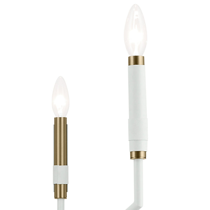 Kichler 52348WH Ten Light Chandelier, White