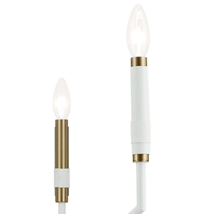 Kichler 52348WH Ten Light Chandelier, White