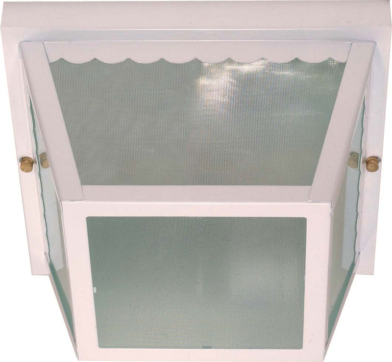 Nuvo Lighting 60-470 Two Light Flush Mount, White