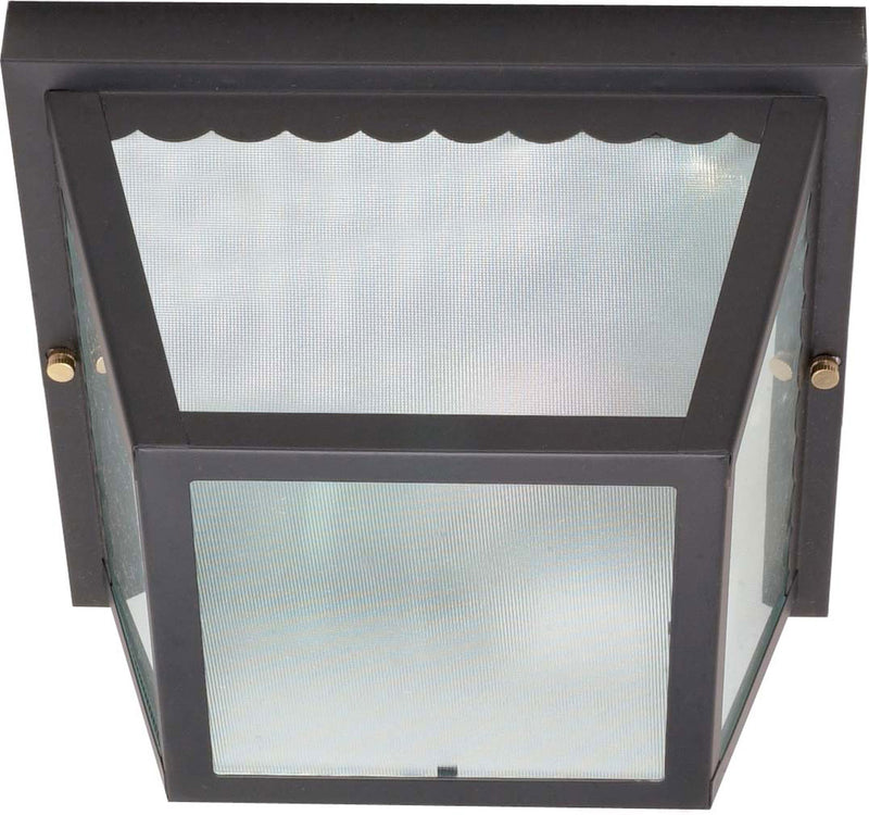 Nuvo Lighting 60-473 Two Light Flush Mount, Black