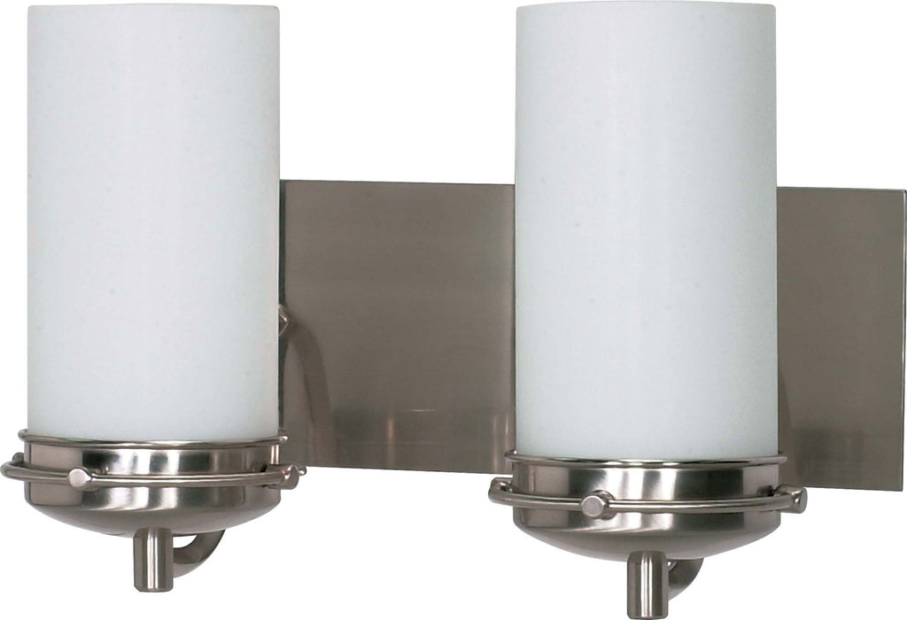 Nuvo Lighting 60-612 Two Light Vanity, Brushed Nickel