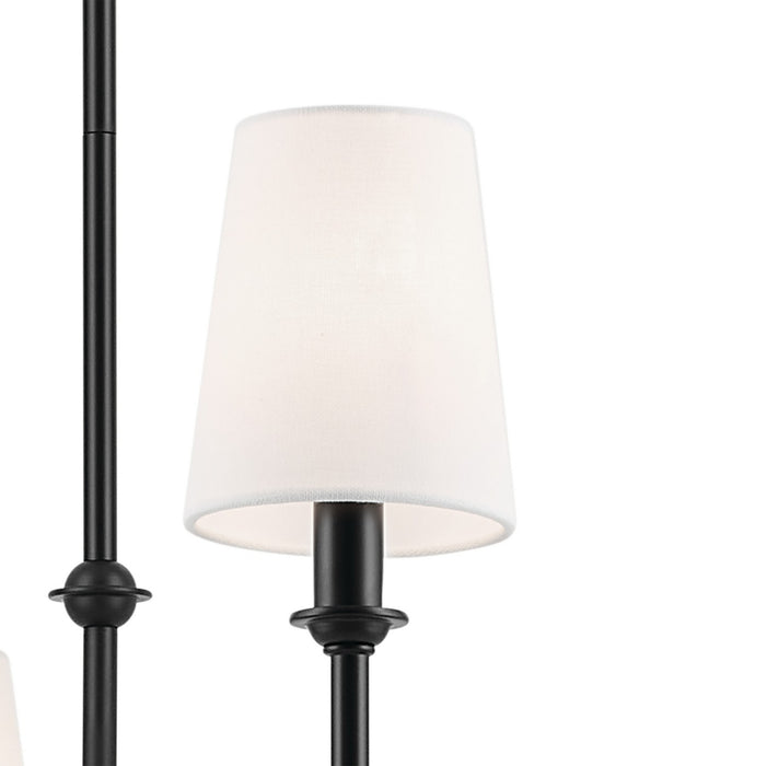 Kichler 52521BK Eight Light Chandelier, Black