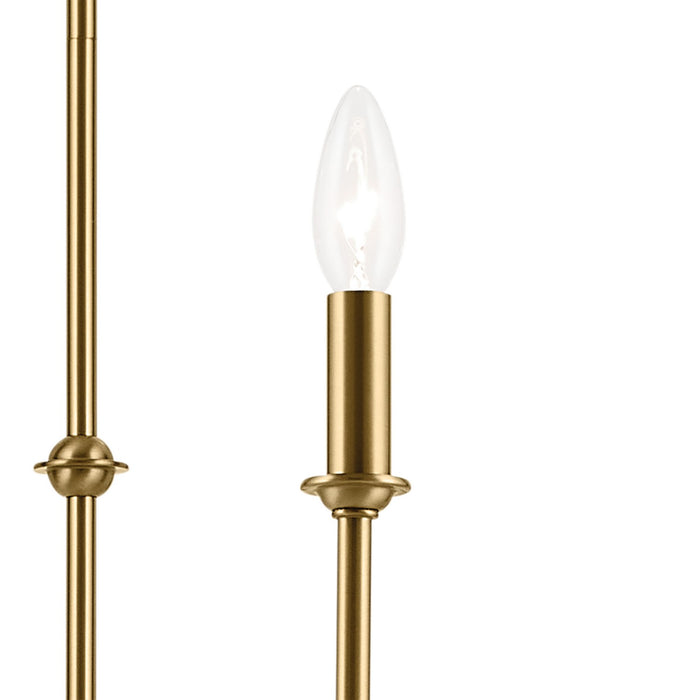 Kichler 52521BNB Eight Light Chandelier, Brushed Natural Brass