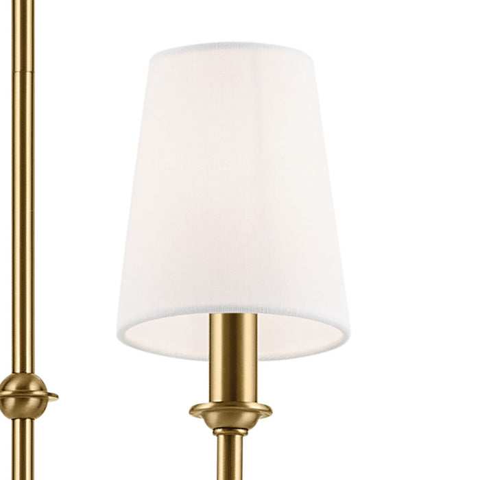 Kichler 52521BNB Eight Light Chandelier, Brushed Natural Brass