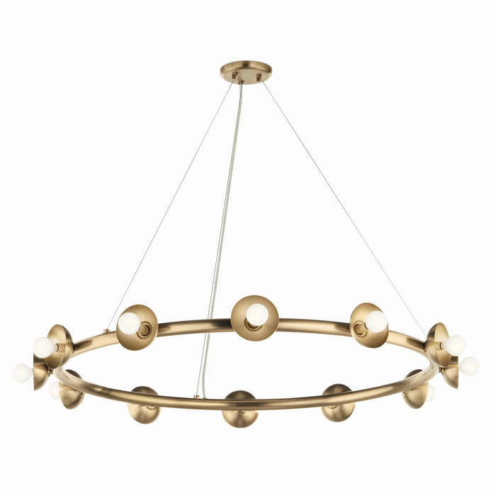 Kichler 52643CPZ 12 Light Chandelier, Champagne Bronze
