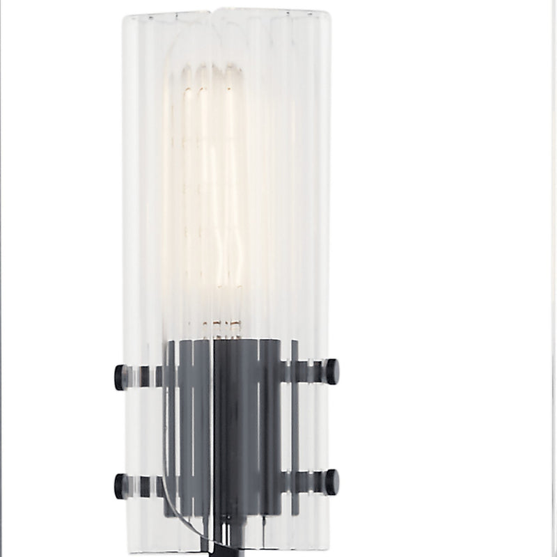 Kichler 52678BK Four Light Chandelier, Black