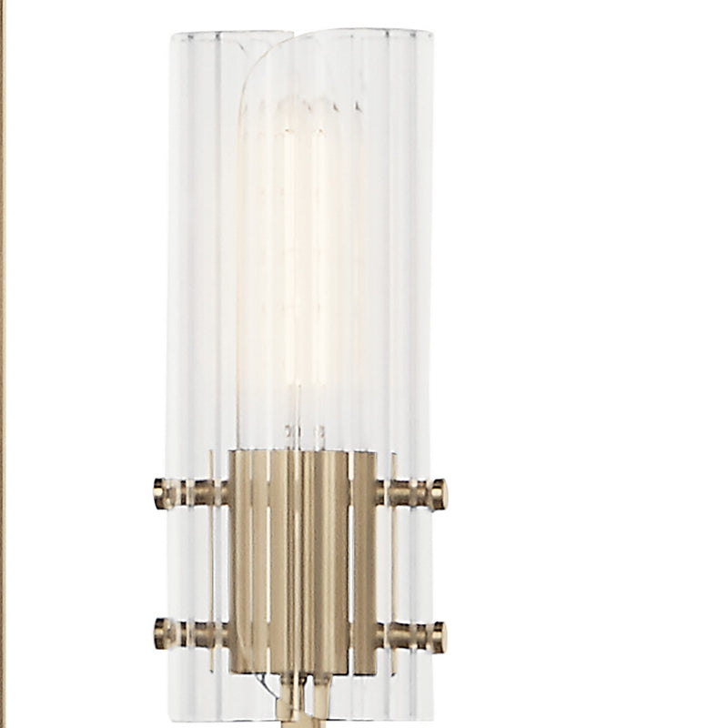 Kichler 52680CPZ Eight Light Chandelier, Champagne Bronze